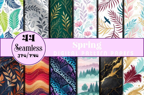 Download Seamless Spring Papers Background - Spring papers Collection
