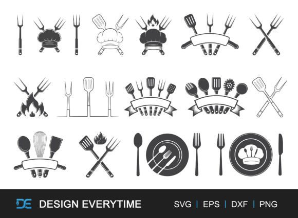 Download Cooking Equipment Bundle, Logo Bundle - Logo Collection