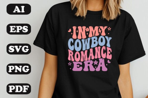 Download In My Cowboy Romance Era Wavy Svg T-shi - Premium Bundle