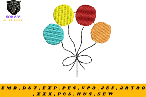 Download Balloons – Digital Embroidery Design - Premium Resources