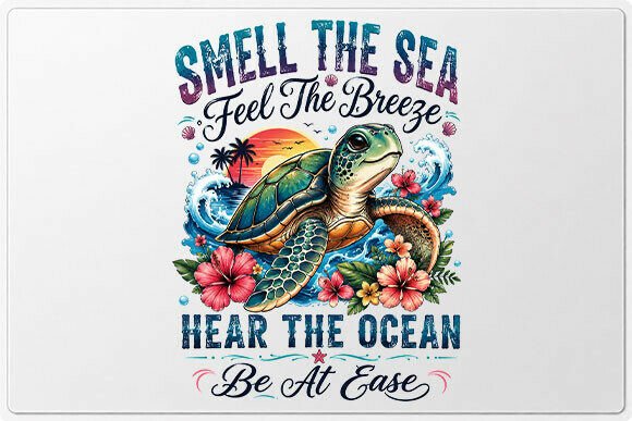 Download Sea Turtle Beach Quote PNG - Beach Collection