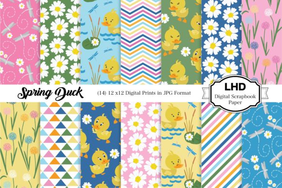Download Spring Duck Digital Papers - Premium Resources