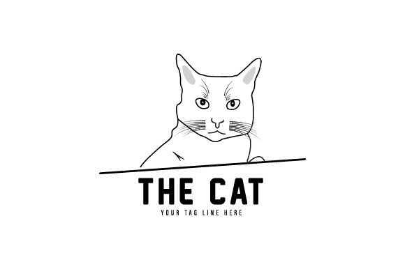 Download Cat Line Art Logo - Logo Collection
